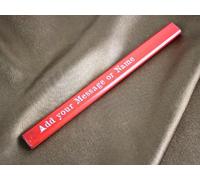 Tailored Touch Bespoke Gifts Lápices de carpintero grabados personalizables, mina gruesa negra, profesional, carpintería, lápiz personalizado