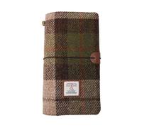 TAILORMAP Cuaderno de Viaje Harris Tweed con Tapa Blanda - 22 x 12,7 cm (8.7x5), Recargable con Inserciones en Blanco, Tamaño Estándar para Viajeros