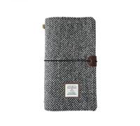 TAILORMAP Cuaderno de Viaje Harris Tweed con Tapa Blanda - 22 x 12,7 cm (8.7x5), Recargable con Inserciones en Blanco, Tamaño Estándar para Viajeros