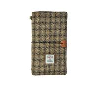 TAILORMAP Cuaderno de Viaje Harris Tweed con Tapa Blanda - 22 x 12,7 cm (8.7x5), Recargable con Inserciones en Blanco, Tamaño Estándar para Viajeros