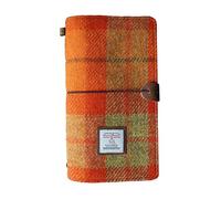 TAILORMAP Cuaderno de Viaje Harris Tweed con Tapa Blanda - 22 x 12,7 cm (8.7x5), Recargable con Inserciones en Blanco, Tamaño Estándar para Viajeros