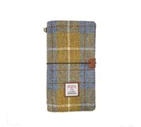 TAILORMAP Cuaderno de Viaje Harris Tweed con Tapa Blanda - 22 x 12,7 cm (8.7x5), Recargable con Inserciones en Blanco, Tamaño Estándar para Viajeros