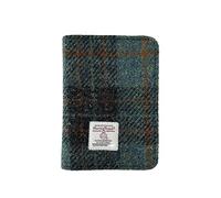 TAILORMAP Porta Pasaporte de Cuero Harris Tweed para Viajes - Funda Delgada Ligera con Ranura para Tarjeta de Vacunación, Bloqueo RFID, Ideal Mujeres y Hombres