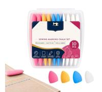 Tailors Chalk - 10 Piece Triangle Sewing Markers, Fabric Craft Tool
