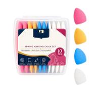 Tailors Chalk - 10 Pieces Triangle Shape, Quilting Fabric Marker