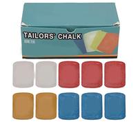 Tailors Chalk 10Pcs | 4 Colors Fabric Marking Chalk for Sewing/Quilting/DIY | Easy Wash Off & Apply, Fine Paraffin Material