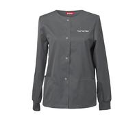 TAILOR'S Personalizado Personalizable Bordado Chaqueta de Calentamiento Frontal para Mujer Sanitarios, Ropa de Trabajo para Mujer Warm Up Chaqueta Laboral Médico Enfermera Limpieza Sanidad Hostelería