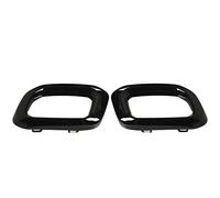 Tailpipe End Cover Trims for MB GLC GLE GLS 2020-2023 | AMG Line Replacement with OEM 1678857000 & 1678856900 | Sunlight Tolerant ABS PC Material for Scratched Damaged Tailpipe (Glossy Black)