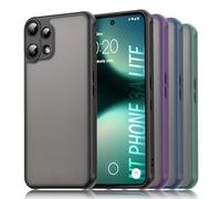 TailTech Funda para teléfono Nothing Phone 3a Lite [Negro] - Mate translúcido, parachoques de silicona flexible, funda suave agradable al tacto para Nothing Phone 3a Lite