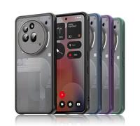 TailTech Funda para teléfono Nothing Phone 3a Pro - Mate translúcido, parachoques de silicona flexible, funda suave y agradable al tacto para Nothing Phone 3a Pro, color negro