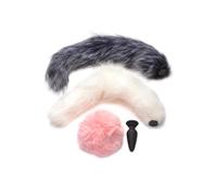 Tailz TAILZ - Plug Anal Snap-On con 3 Colas Intercambiables