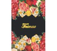 Taimaa: Lined Notebook with Customized Name & Monogram Initial T - Personalized Gift for Women & Girls / Mom, Sister, Wife, Daughter, Grandma & Aunt ... - Floral Personalized Journals & Notebooks