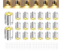 TaimeiMao 20 pcs Mini Luce LED Blanco Cálido Luci LED in Miniatura per Casa Delle Bambole, Adatta per Decorare Le Case Delle Bambole, Modello Fai Da Te