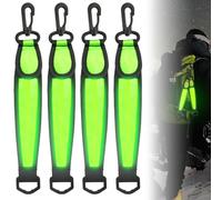 TaimeiMao 4 PCS Colgante Reflectante, Cinta de Luz Reflectante, LED Intermitente Colgante Reflectante, 3 Modos LED Luz de Seguridad para Niños, para Mochila Escolar,Mochila,Senderismo,Correr