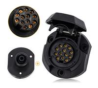 TaimeiMao Adaptador de Remolque de 7 a 13 Pines,Adaptador para la,Conexión de Remolques y Caravanas,Enchufe de Conexión de Remolques para Camión,Conector Macho para caravanas