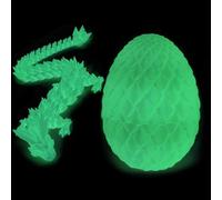TaimeiMao Huevo de Dragón, Huevos de Dragón con Dragón en el Interior, Dragón Articulado Impreso en 3D, Adecuado para Automóviles, Oficinas y Decoración del Hogar