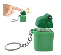 TaimeiMao Llavero de Rana, Llavero con Luz y Sonido Que Grazna, Juguete Anti-Estrés Ranita, Alivio del Estrés Sensorial para Adultos y Niños, Ayuda a la Concentración y a Liberar el Estrés