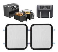 Taimimy 2 unidades de acero inoxidable para Ninja Foodi Max Dual Zone AF400EU y AF451EU, protección contra salpicaduras magnética para freidora de aire caliente ninja, accesorios de protección contra