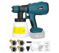 Taingwei Pulverizador de pintura inalámbrico para batería Makita 18 V LXT, pistola pulverizadora de pintura HVLP para armarios, coches, paredes, muebles, pintura de casa (solo herramienta), MT-SG05