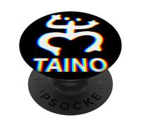 Taino Coqui Boricua EDM Diseño Ilusión PopSockets PopGrip Adhesivo