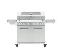 TAINO PLATINUM YAMARA 6+2 Barbacoa de gas de acero inoxidable 6 quemadores de cerámica Sear-Burner Cerámica Backburner Piezo Encendido Parrilla de Hierro Fundido