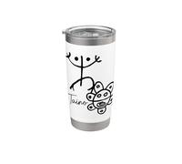 Taino Sun Coqui Puertorriqueño Boricua Boriquen Pride Vaso térmico de acero inoxidable de doble pared