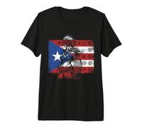 Taino Woman Bandera de Puerto Rico Orgullo Heritage Boricua Boriken Camiseta Premium