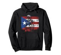 Taino Woman Bandera de Puerto Rico Orgullo Heritage Boricua Boriken Sudadera con Capucha
