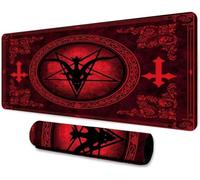 Tainrun Alfombrilla de Ratón para Juegos 1200x600x3mm Alfombrilla de Ratón Grande Rojo Negro Superficie Especial Mejorar la Precisión y la Velocidad para Jugadores Oficina