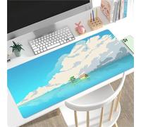 Tainrun Alfombrilla de ratón XXL 1000x500mm - Mouse Pad - Precisión y Velocidad - Parte Inferior de Goma para una sujeción Estable - Multifuncional Alfombrilla Escritorio - Planta Verde