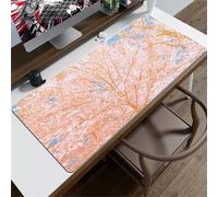 Tainrun Alfombrilla de ratón XXL 1200x600mm - Mouse Pad - Precisión y Velocidad - Parte Inferior de Goma para una sujeción Estable - Multifuncional Alfombrilla Escritorio - Flor Pintada
