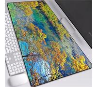 Tainrun Alfombrilla de ratón XXL 1200x600mm - Mouse Pad - Precisión y Velocidad - Parte Inferior de Goma para una sujeción Estable - Multifuncional Alfombrilla Escritorio - Mandala Flor