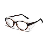 TAIOYHD Gafas con Cámara de Humedad for Adultos | TR90 Mejorado con Bloqueo de Luz Azul y Antivaho | Sellado Completo Contra Polvo y Polen | Gafas Protectoras for Oficina y Exteriores(Tortoiseshell)