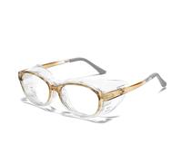 TAIOYHD Gafas con Cámara de Humedad for Adultos | TR90 Mejorado con Bloqueo de Luz Azul y Antivaho | Sellado Completo Contra Polvo y Polen | Gafas Protectoras for Oficina y Exteriores(Bruin)