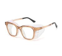 TAIOYHD Gafas Hidratantes for Aliviar La Sequedad Ocular: Protección Contra la Luz Azul, El Polen, El Viento y El Polvo. Montura Grande Unisex con Silicona Suave y Cómoda(Champagne)