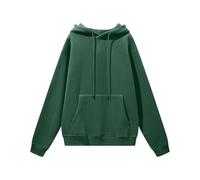 TAIOYHD Men’s 2025 Winter Casual Sports Set - Fleece-Lined Hoodie & Joggers, Warm Loose Fit Gym & Streetwear, Anti-Wrinkle, 18-25 Yrs(Dark Green,S)