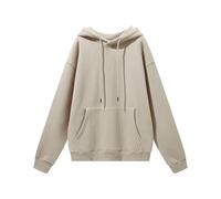 TAIOYHD Men’s 2025 Winter Casual Sports Set - Fleece-Lined Hoodie & Joggers, Warm Loose Fit Gym & Streetwear, Anti-Wrinkle, 18-25 Yrs(Dark Gray-Apricot,XL)