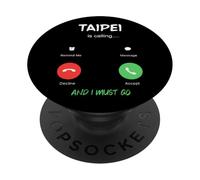 Taipei está Llamando y Debo IR a Taiwán de Viaje PopSockets PopGrip Adhesivo