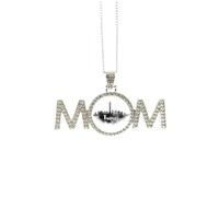 Taipei, Taiwán, China, hito de tinta, ciudad, regalo para el día de la madre, regalo para mamá, abuela, abuela, joyería de cumpleaños, Medium