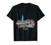 Taipei Taiwán Viaje Souvenir City Landmark Gift Camiseta