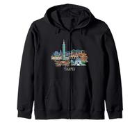 Taipei Taiwán Viaje Souvenir City Landmark Gift Sudadera con Capucha