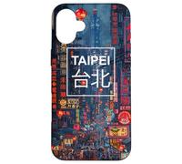 Taipei y el icónico Taipei 101 Carcasa para iPhone 16 Plus