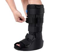 Tairibousy Botas altas para fracturas, botas inflables para fracturas, cirugía del tendón de Aquiles, esguinces agudos de tobillo, pie roto, recuperación de lesiones, color negro (pequeño)