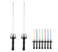 tairong Sable de luz FX, 2 Unidades, Espada láser LED telescópica, Sable de luz 2 en 1 con Luces geniales y Sonido, sables de luz de Duelo, Cosplay de