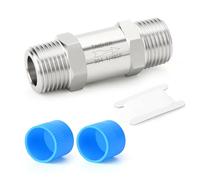 TAISHER 1PCS 304 Acero Inoxidable 1/4"BSP Macho x 1/4"BSP Macho Válvula de retención,Prevención de reflujo,Válvulas antirretorno de una vía