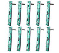 Taiss 10 unids 10 K doble lineal deslizante potenciómetro 75 mm control de volumen potenciómetro electrónico B103-10K