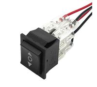 Taiss/Interruptor de inversión de polaridad momentánea, impermeable, DC 12 V, 10 A, control de motor, control del motor, 6 polos, 3 posiciones, EIN-Aus-EIN (encendido/apagado/encendido), interruptor