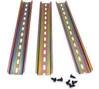 Taiss Riel DIN para armario de distribución (3 unidades, 35 mm de ancho, 7,5 mm de alto, 250 mm de largo)