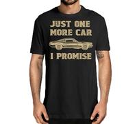 taitai Men's Car Lovers T-Shirt Just One More Car I Promise Shirt Car Lovers Gift tee T-Shirt Black XL