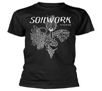 Taitai Men's Soilwork Feverish Black T-Shirt Fashion T-Shirt Balck Unisex 100% Cotton Short-Sleeve T-Shirts Black XXL